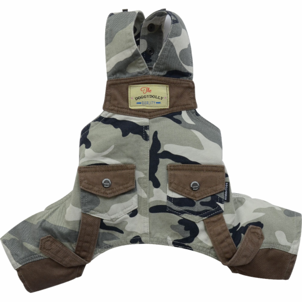 Sada bryndáků DoggyDolly, bílá kamufláž, XXL 36-38cm/56-58cm