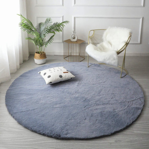 Strado Kulatý koberec Rabbit Strado 100x100 Silver (Light...