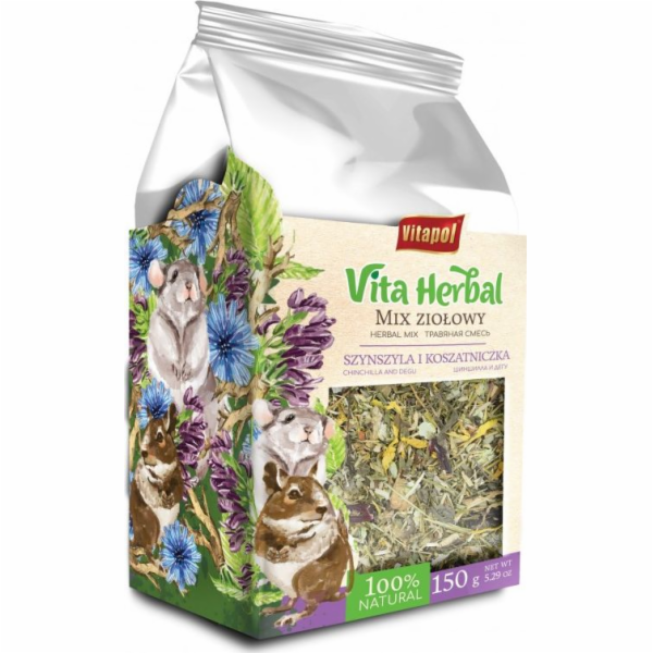 Vitapol Vita Herbal pro činčily a činčily, bylinná směs, ...