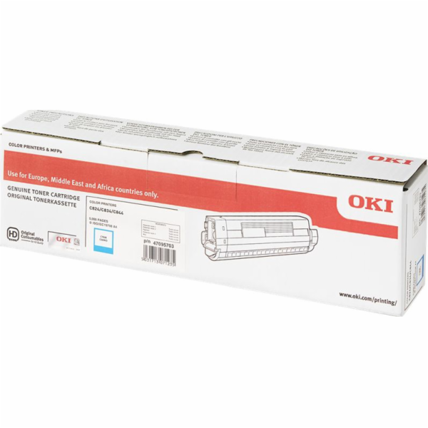 Toner OKI 47095703 azurový