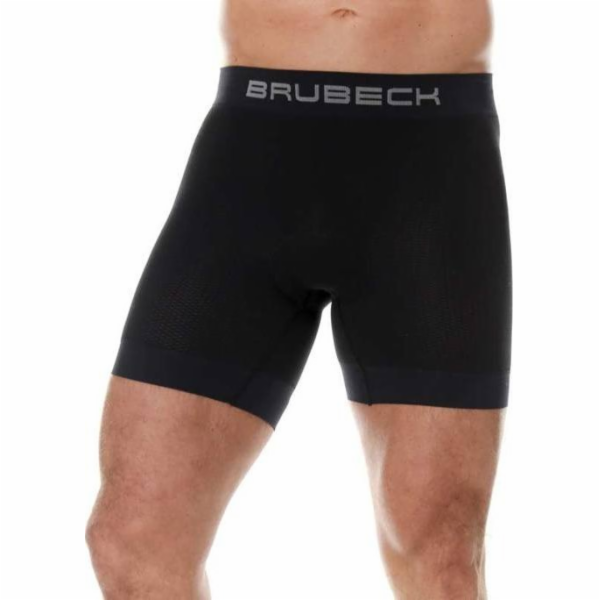 Brubeck BX11420 Pánské boxerky s cyklistickou vsadkou čer...