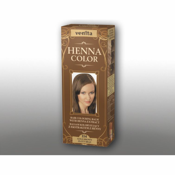 Venita Bylinné balzámy Henna Color 114 Zlatohnědá 75ml