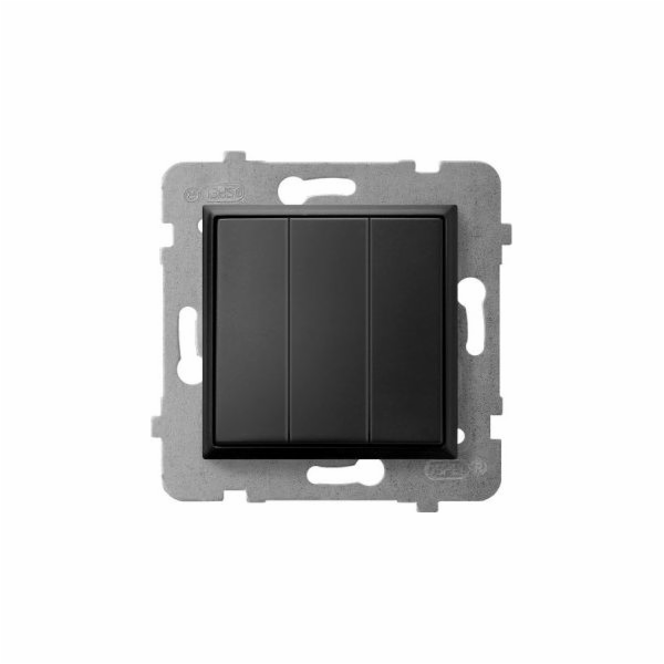 Ospel Aria Trojitý konektor černá metalíza (LP-13U/m/33)