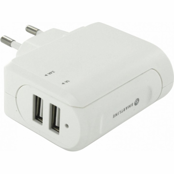Holdit 3,4A USB nabíječka bílá (611738)