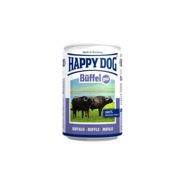 Plechovka pro psy Happy Dog - BUFFEL (Buffel Pur) 800g