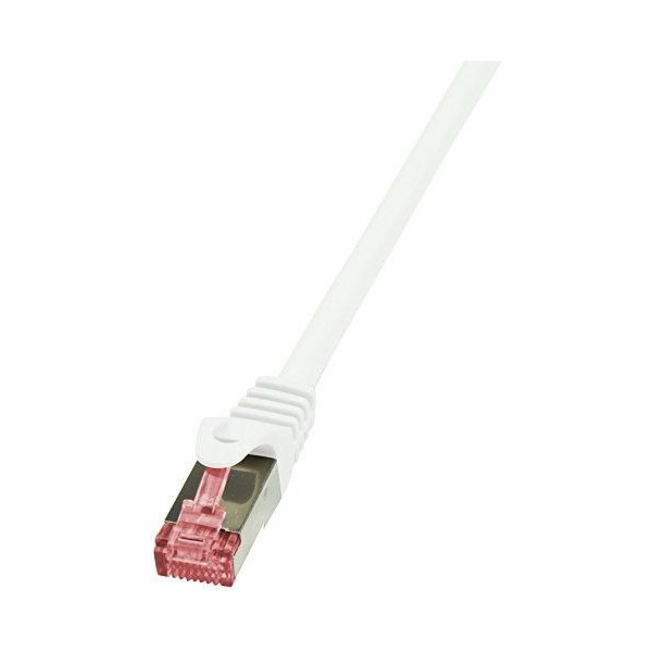 LogiLink Patchcord CAT.6 S/FTP 0,25 m, bílý (CQ2011S)