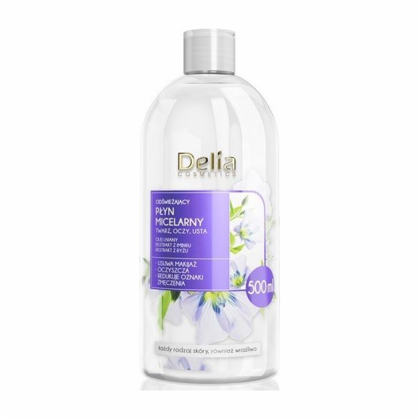 Delia Osvěžující micelární fluid - všechny typy pleti 500 ml