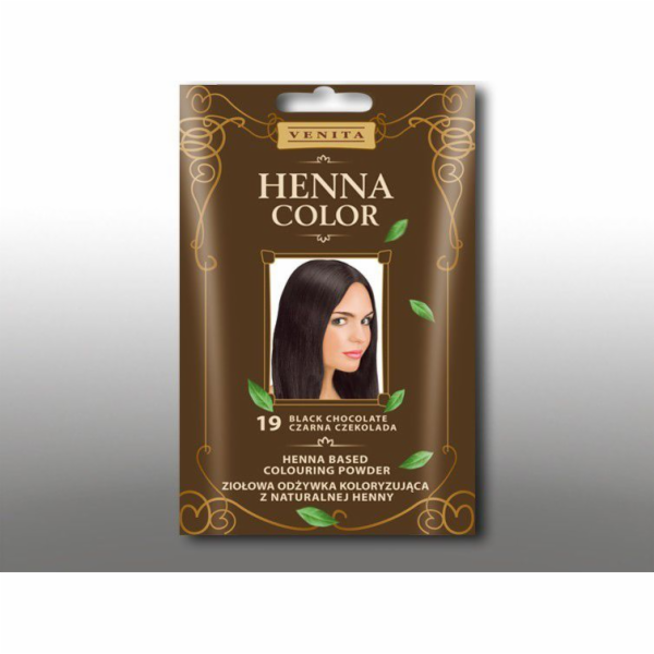 Venita Herbal barvicí kondicionér Henna Color 30g 19 Čern...