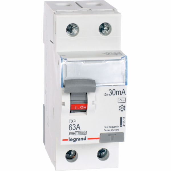 Legrand Proudový chránič 2P 63A 0,03A typ AC P302 - 411511
