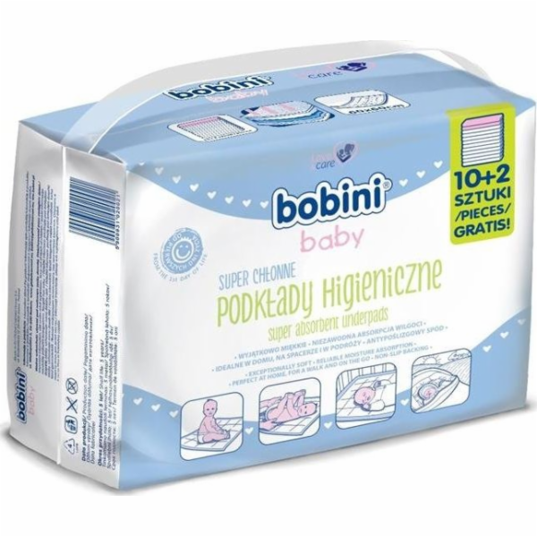 Bobini BOBINI BABY-HIG PŘEKLÁDACÍ VLOŽKY. JEDNORÁZOVÉ 10+...