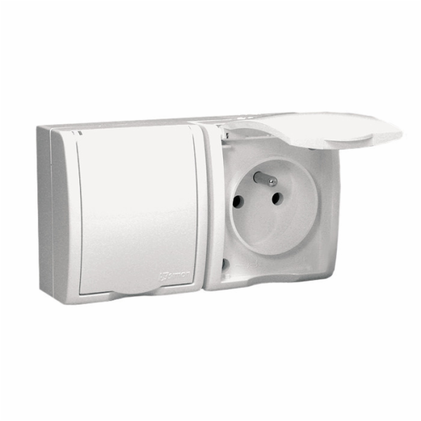 Kontakt-Simon AQUARIUS dvojitá zásuvka s uzemněním, verze...