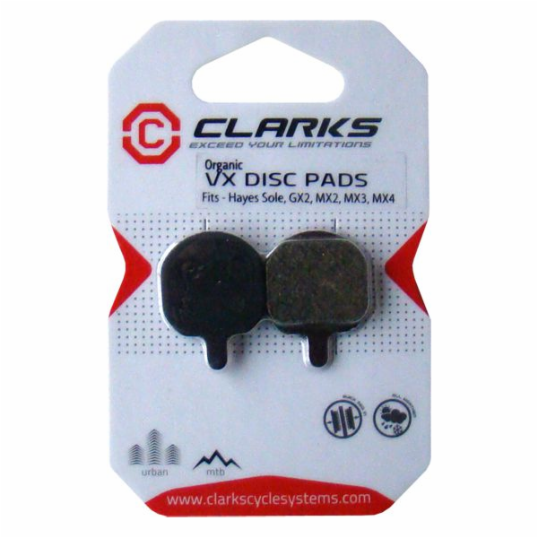 Clarks HAYES brzdové destičky (Sole, GX2, MX2, MX3, MX4) ...