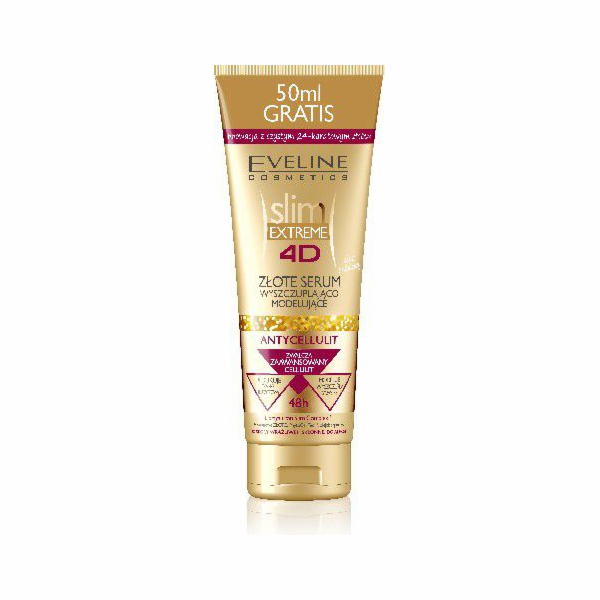 Eveline 4D slim EXTREME Golden sérum proti celulitidě 250 ml