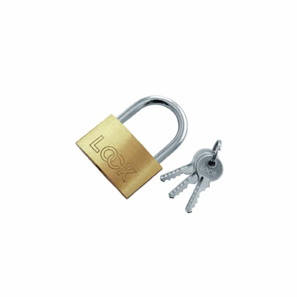 Modeco LOCK visací zámek mosazný třmen 50mm 6 ks. MN-02-150