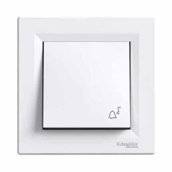 Bílé zvonkové tlačítko Schneider Electric Asfora - EPH080...