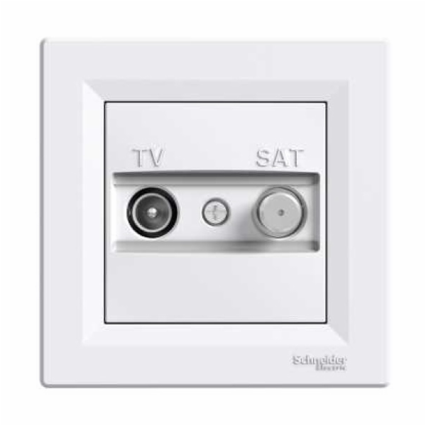 Schneider Electric TV-SAT koncová anténní zásuvka 1dB bíl...