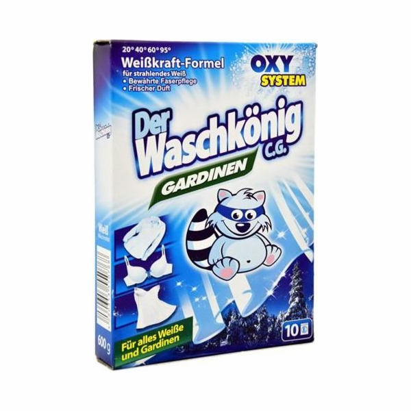 Der Waschkönig Prací prášek na závěsy a bílé spodní prádl...