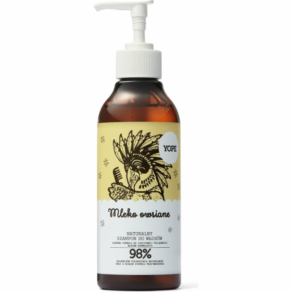 Šampon na vlasy s ovesným mlékem Yope 300 ml