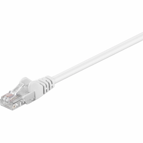 Goobay U/UTP propojovací kabel kat. 5e CCA bílý 3m (68506)