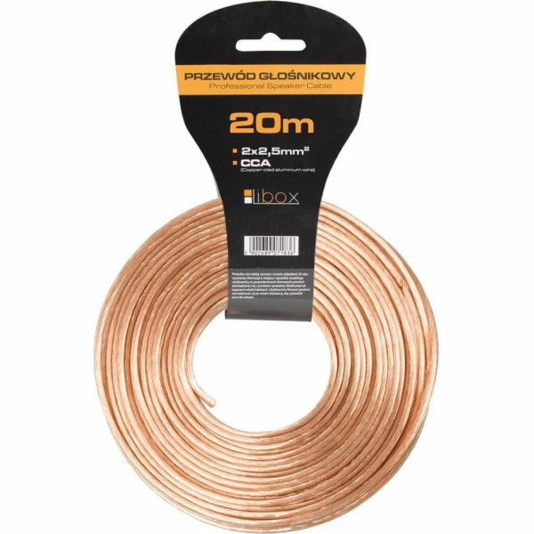 Libox kabel Reproduktorový kabel 2x2,50 LB0009-20 LIBOX