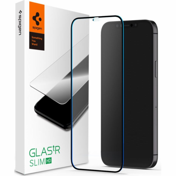 Spigen TEPLENÉ SKLO SPIGEN GLASS FC IPHONE 12 MINI ČERNÉ