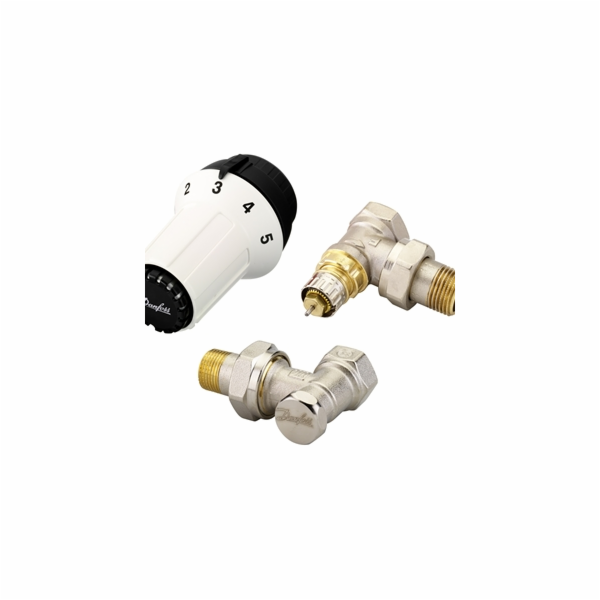 Úhlová termostatická sada Danfoss RA-N s hlavicí PANDA 1/...