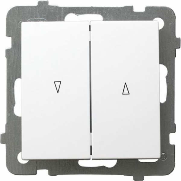 Ospel AS žaluziový spínač /s mechanickým zámkem/ bílý LP-...