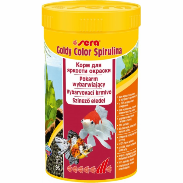 Sera Goldy Color Spirulina Nature 250 ml, granule - krmiv...