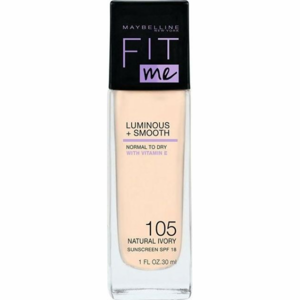 Maybelline Fit Me Luminous & Smooth Facial Foundation 105...