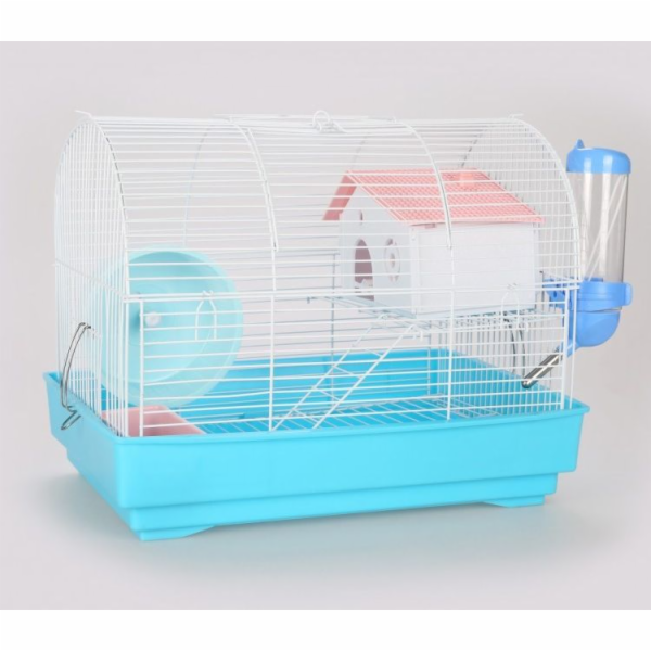 Klec pro hlodavce Panama Pet 33x23x26 cm bílá/modrá