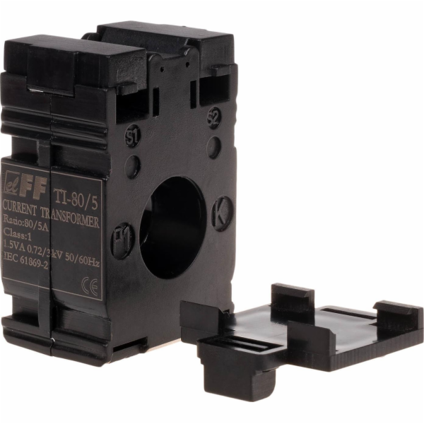 F&F Proudový transformátor 80/5A průměr 22, tř.0,5 TI-80-5