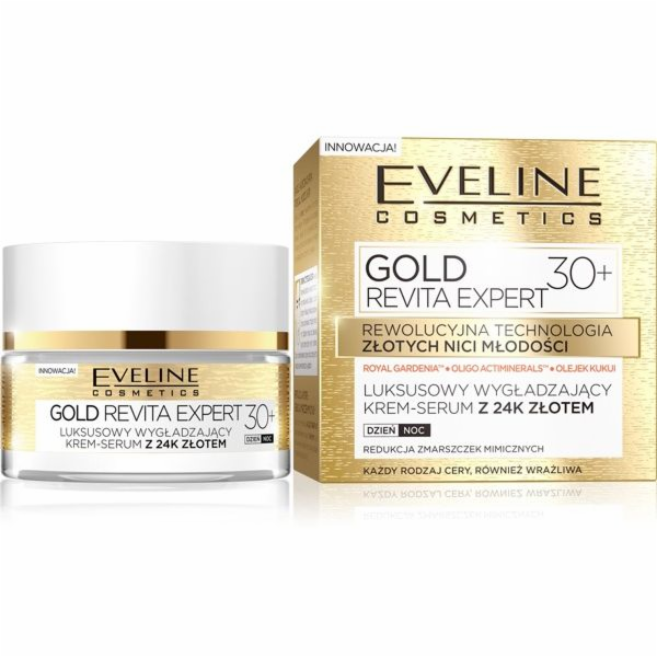 Eveline Gold Revita Expert 30+ Vyhlazující krém-sérum na ...