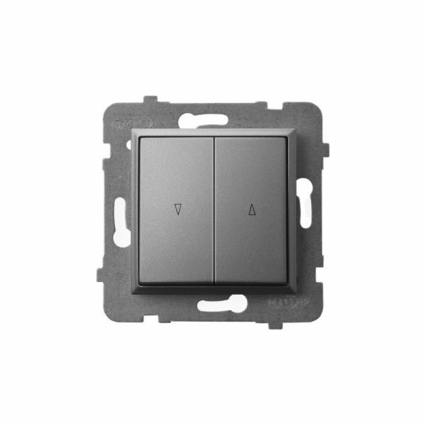 Ospel Aria žaluziový spínač šedý matný (LP-7U/m/70)