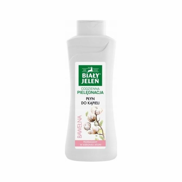 Bialy jelen Bath Liquid Daily Care Cotton 750ml