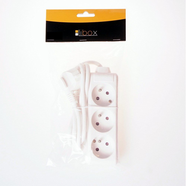 Libox 3 zásuvky, bílá, 3m (LB0080-3)