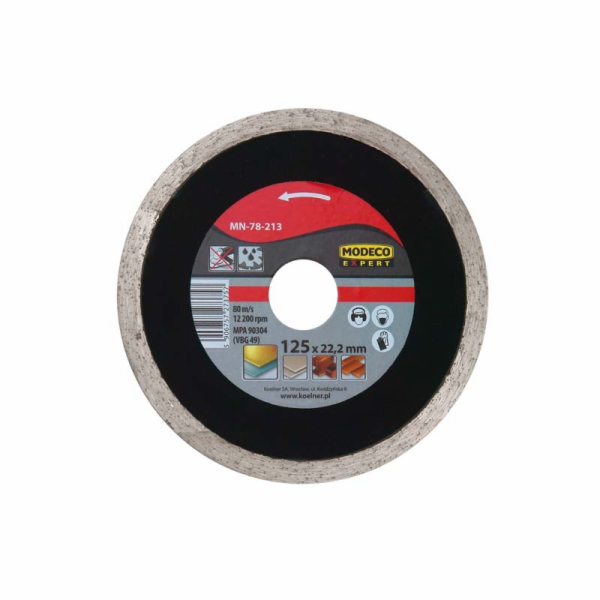 Modeco EXPERT celodiamantový brusný kotouč 125mm - MN-78-213