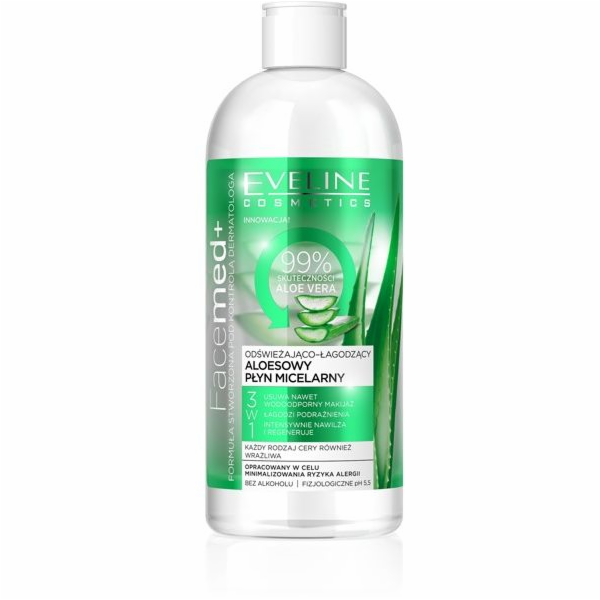 Eveline Micelární fluid s osvěžujícím zklidňujícím aloe