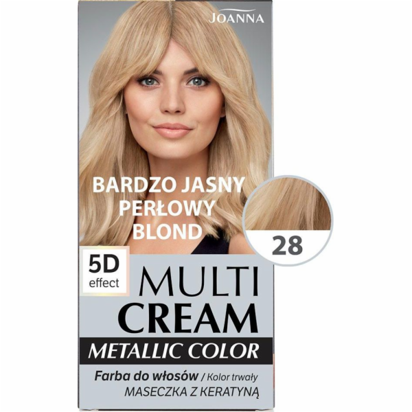 Joanna Multi Cream Color 5D effect 28 velmi světlá perleť...