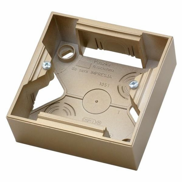 Ospel Přisazený box Impresja 1-zlatá metalíza (PNP-1Y/28)