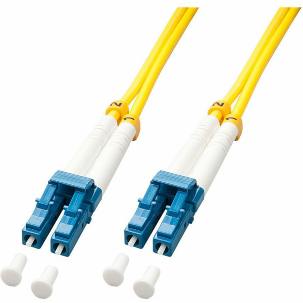 Lindy LC/LC optický propojovací kabel, OS2, 9/125, 2m, žl...