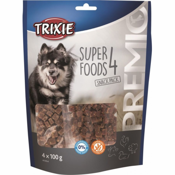 Trixie Przysmaki PREMIO 4 Superfoods, kuřecí, kachna, hov...