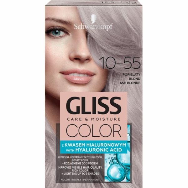 Schwarzkopf Gliss Color krém na barvení vlasů 10-55 Ash B...