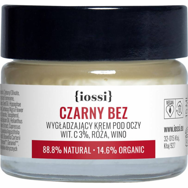 Iossi Black Elder vyhlazující oční krém s vitamínem C 15ml