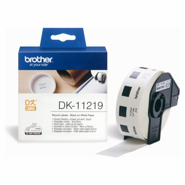 Kulaté štítky Brother DK-11219