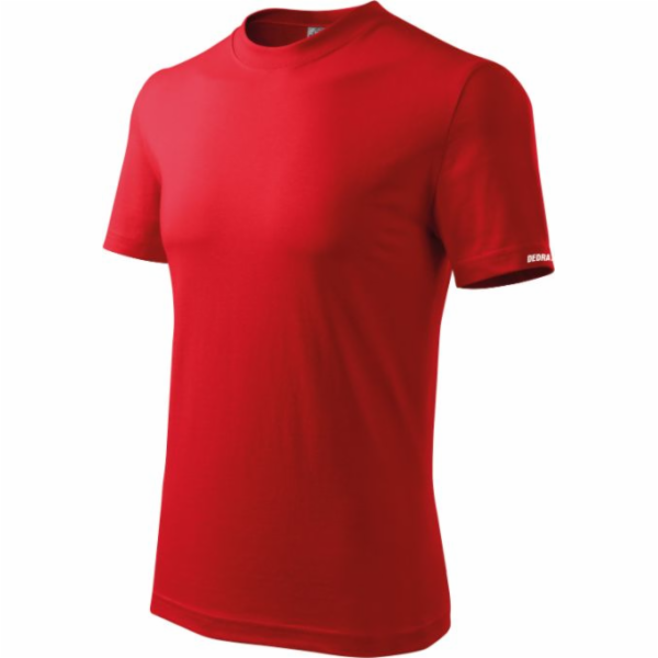 Pánské tričko Dedra XXXL, červené, 100% bavlna (BH5TC-XXXL)