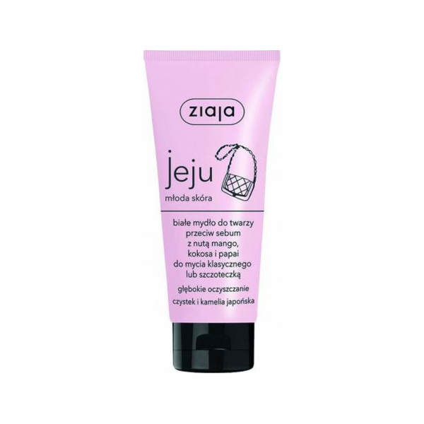 Ziaja Jeju bílé mýdlo na obličej 75ml