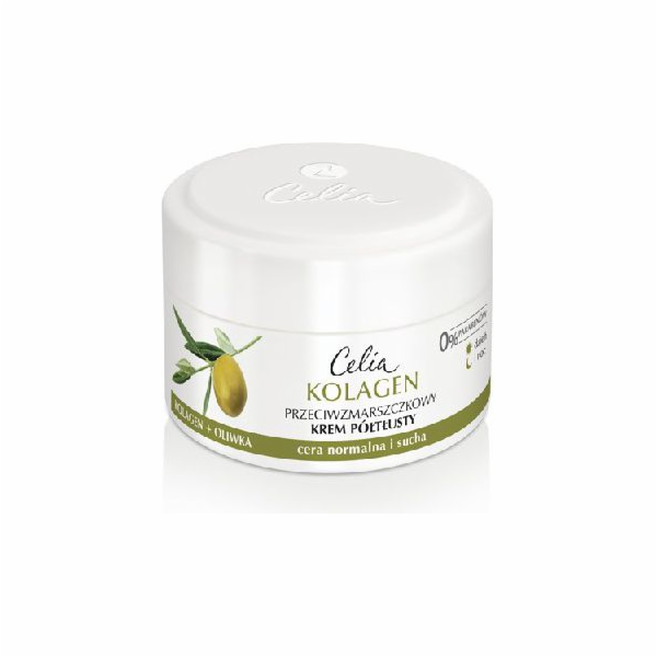 Celia Collagen series Polotučný krém proti vráskám pro no...