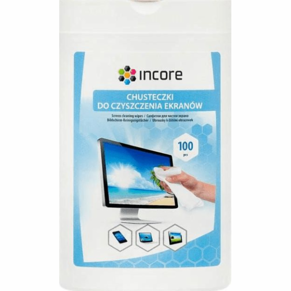 Incore Vlhčené ubrousky pro čištění TFT/LCD obrazovek 100...