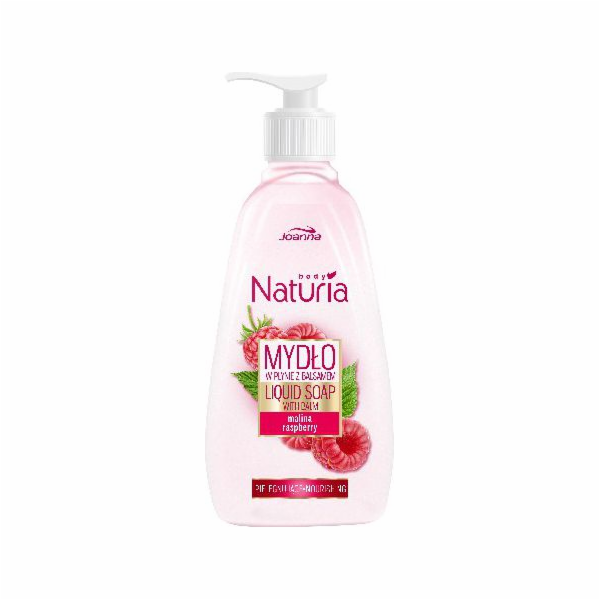 Joanna Naturia Tělové mýdlo s malinovým balzámem 500ml