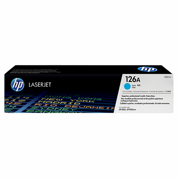 HP toner CE311A č. 126A (azurový)
